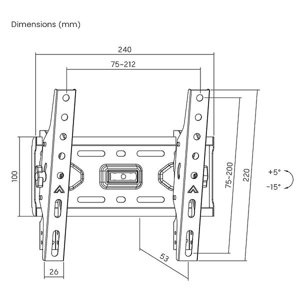 Фото - Кріплення для телевізора iTECH PD2T