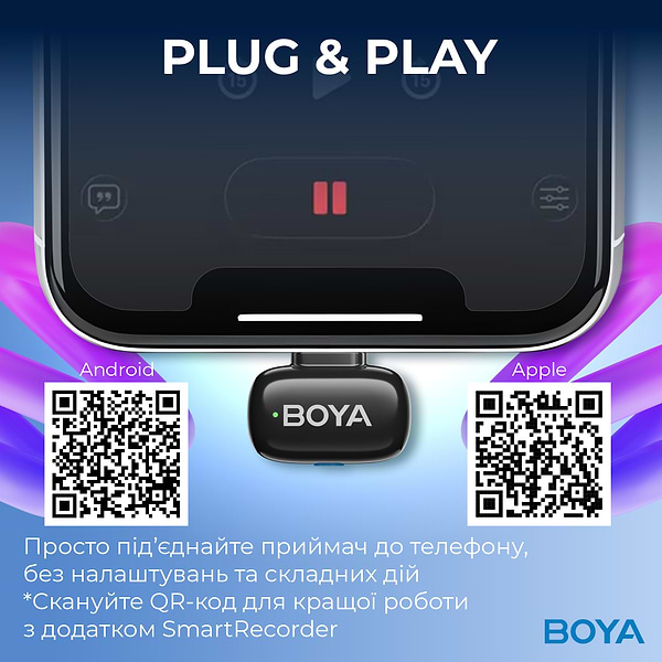 Фото - Мікрофон для смартфона Boya mini-23 Type-C Black