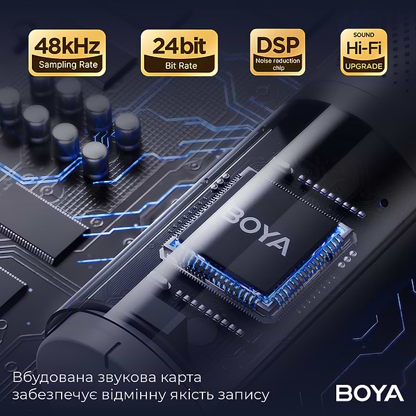 Фото - Микрофон для компьютера проводной Boya K9 RGB Black