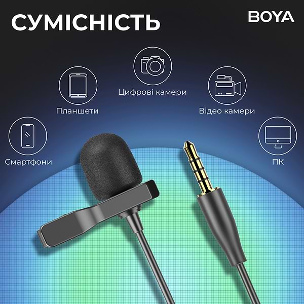 Фото - Микрофон для смартфона Boya BY-M1S Black