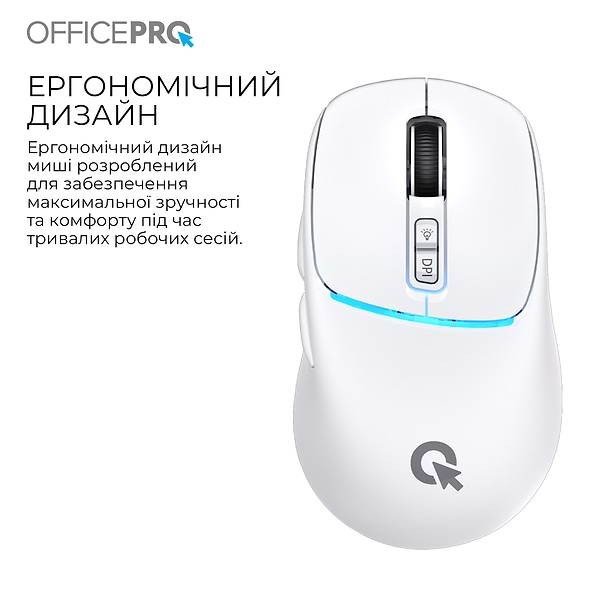 Фото - Миша бездротова OfficePro Silent Click Wireless White (M468W)