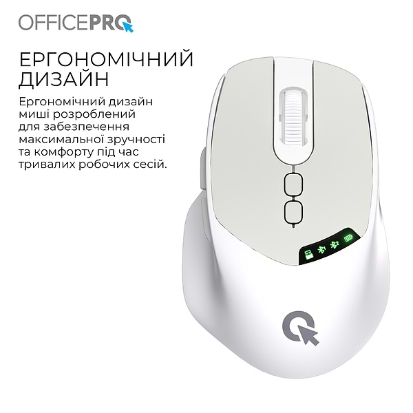 Фото - Мышь беспроводная OfficePro Silent Click Wireless White (M520W)