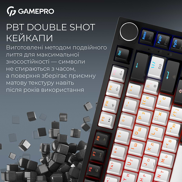Фото - Клавиатура проводная игровая GamePro Asgard Valhalla Max Magnetic Switches USB Black (MK160B MAX)