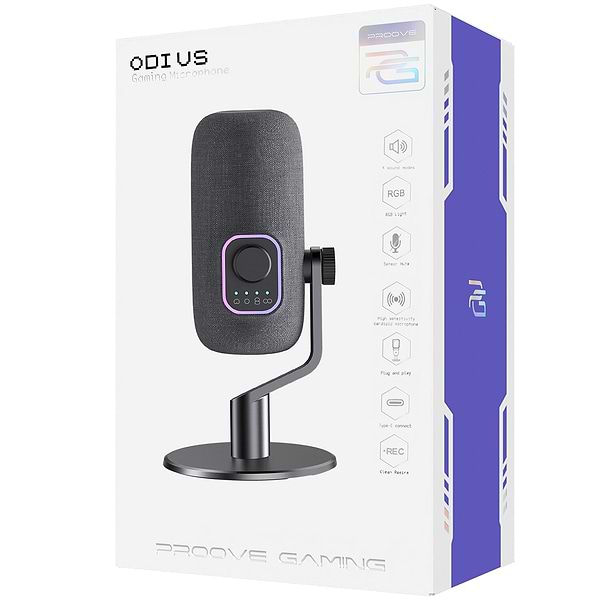 Фото - Мікрофон до комп'ютера Proove Gaming Odius Black (GMOD00022401)