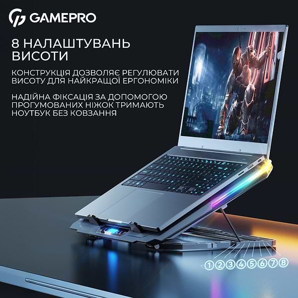 Фото - Підставка під ноутбук охолоджуюча GamePro CP1040