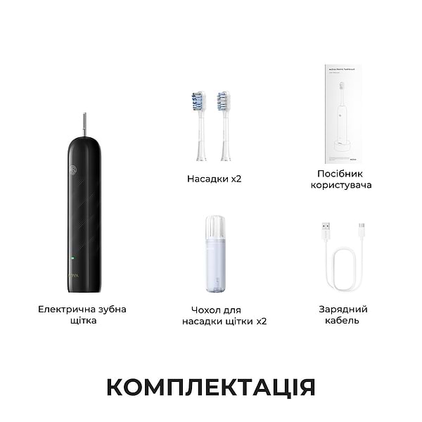 Фото - Зубна щітка електрична Mova Fresh Black (ATB13A-BK)