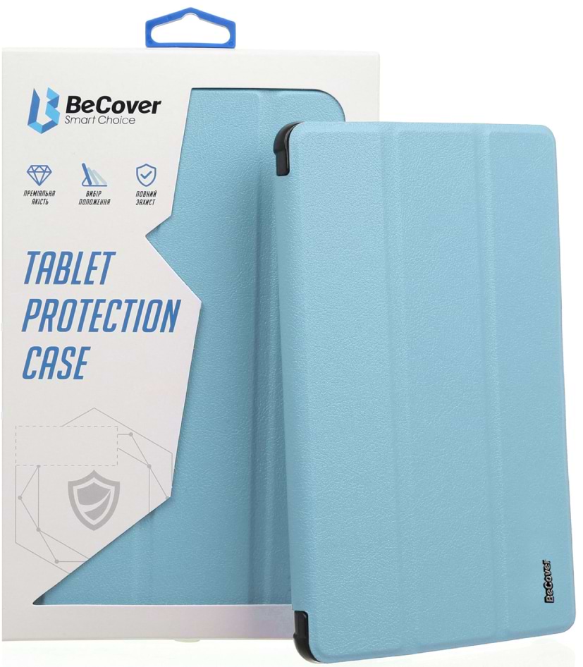 Чохол для планшету BeCover Tri Fold Hard for Apple iPad 10.2 2019/2020/2021 Light Blue (711126) - Фото 1