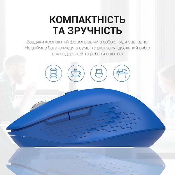 Фото - Миша бездротова OfficePro M230C Silent Click Wireless Blue (M230C)