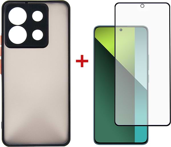 Фото - Чохол для смартфону DENGOS for Xiaomi Redmi Note 13 Pro 5G Black (DG-KM-68) + скло