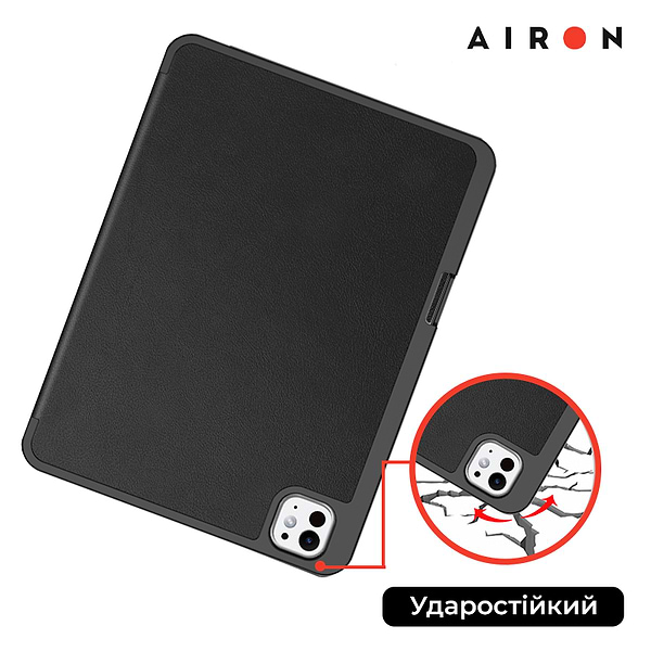 Фото - Чохол для планшету AIRON Premium SOFT for Apple iPad Pro 11 2024 із зах. плівкою та серветкою Black (4822352781128)