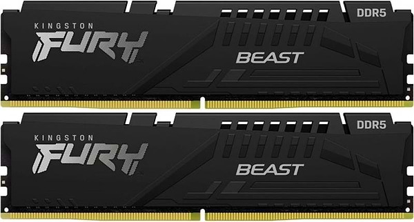 Фото - Память DDR Kingston DDR5 2x16GB/6800 Fury Beast Black (KF568C34BBK2-32)