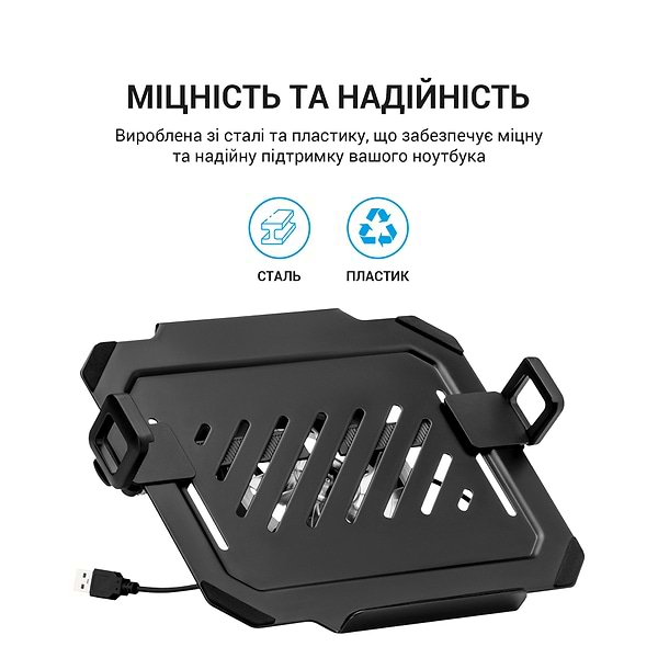 Фото - Підставка під ноутбук охолоджуюча OfficePro LH474B Black