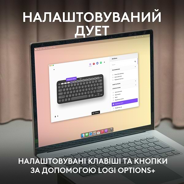 Фото - Клавиатура+мышь беспроводная Logitech Pebble 2 Combo for Mac Graphite Bluetooth (920-012244)