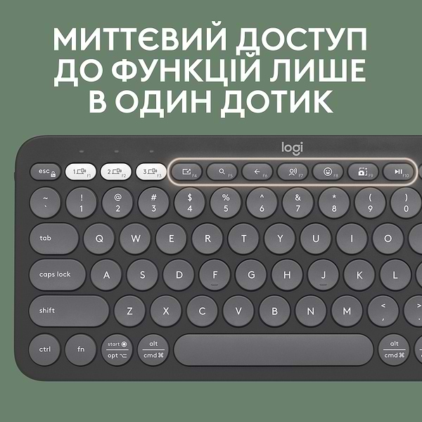 Фото - Клавиатура+мышь беспроводная Logitech Pebble 2 Combo Graphite Wireless (920-012239)