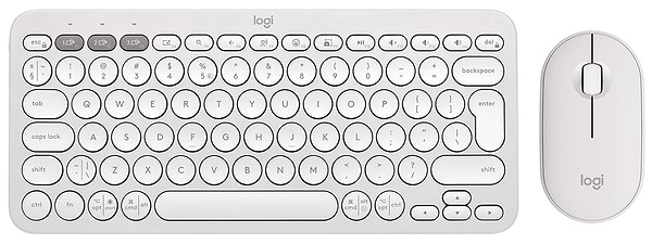 Фото - Клавіатура + миша бездротова Logitech Pebble 2 Combo White Wireless (920-012240)