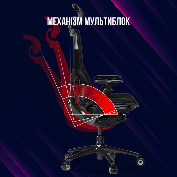 Фото - Крісло для геймерів Lorgar Grace 855 Red Black (LRG-CHR855RB)