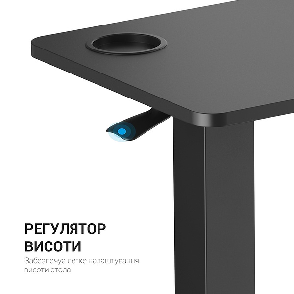 Фото - Стіл комп'ютерний OfficePro ODM366BK Black