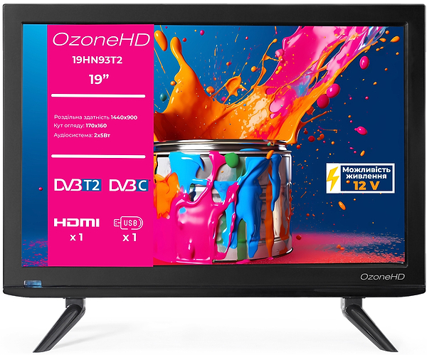 Фото - Телевизор Ozone 19HN93T2
