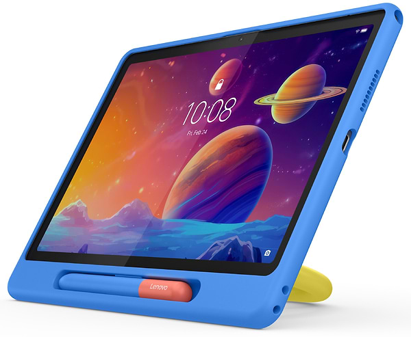 Фото - Планшет Lenovo Tab 4/128 LTE (ZAEJ0129UA) Luna Grey+Kids Bumper&Pen