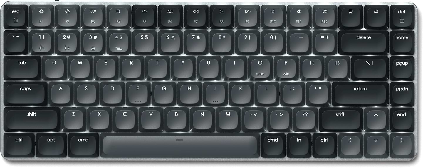 Клавиатура беспроводная Satechi SM1 Slim Mechanical Backlit Bluetooth Keyboard Dark (ST-KSM1DK-EN) - Фото 1