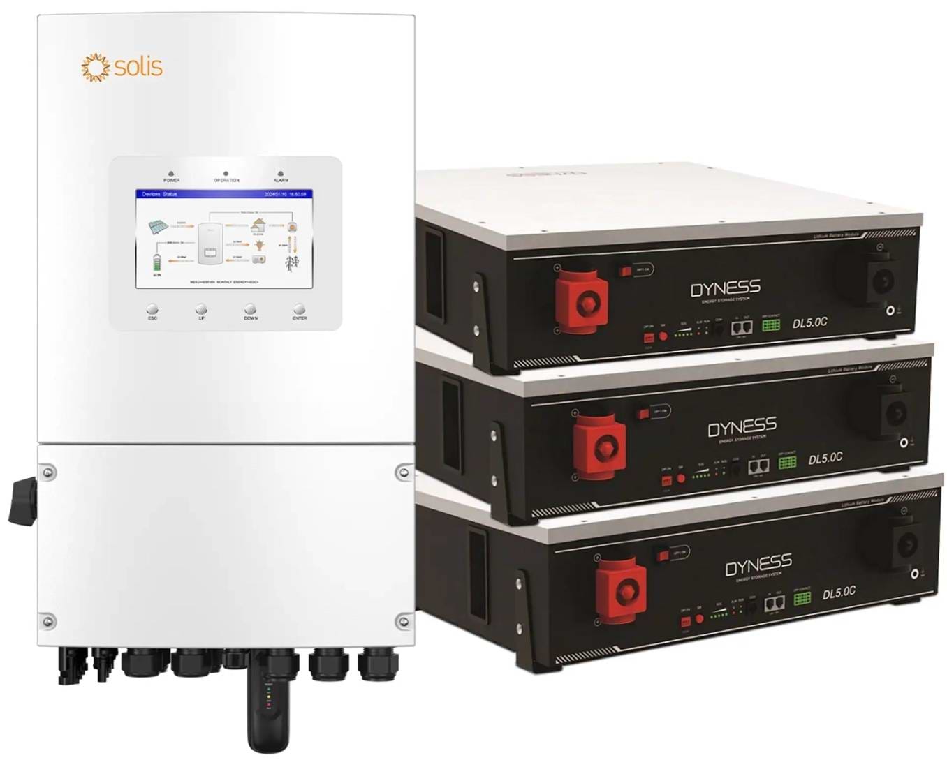 Система хранения энергии Solis S6-EH1P8K-L-PLUS-LDY15.36K1-LFP