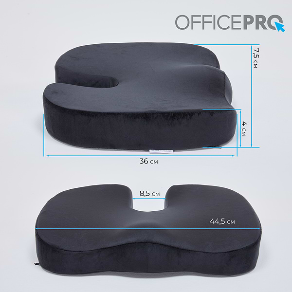 Фото - Подушка для крісла OfficePro SP750B Velor Black