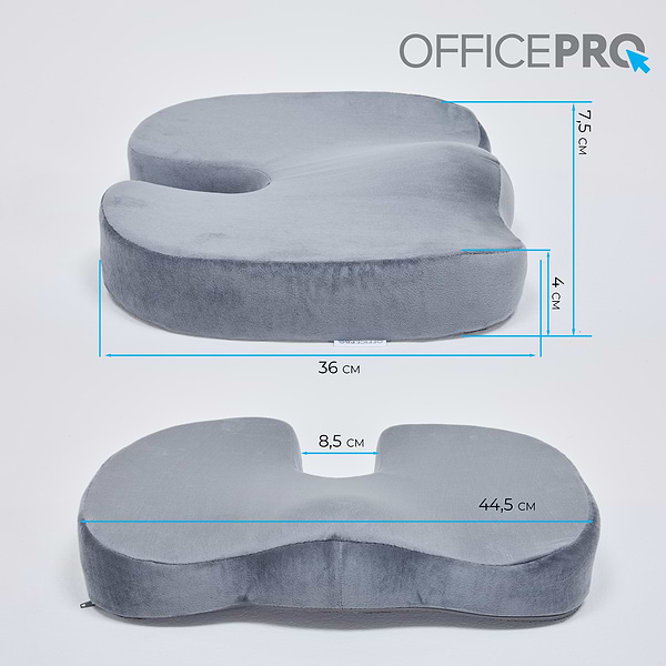 Фото - Подушка для крісла OfficePro SP750G Velor Grey