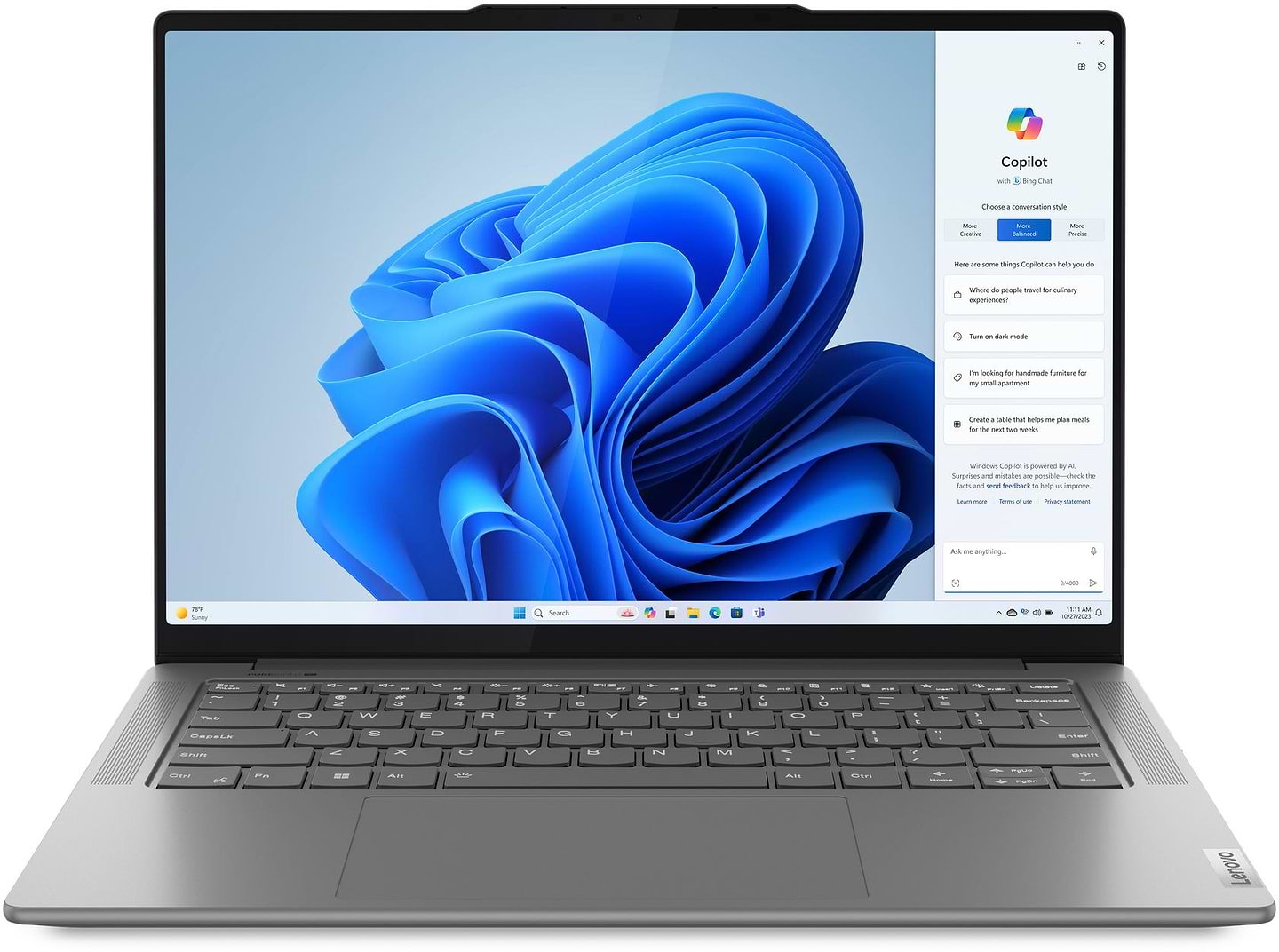 Ноутбук Lenovo Yoga Pro 7 14IMH9 (83E200AGRA) Luna Grey - Фото 1