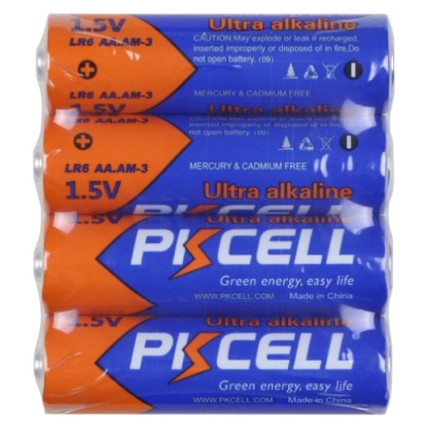 Фото - Батарейка тип AA PKCELL AA/HR6 4 шт. (PC/LR6-4S)