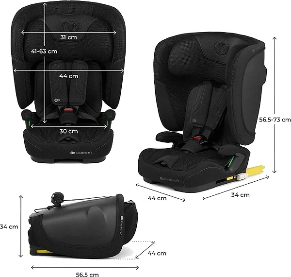 Фото - Автокрісло Kinderkraft Fix2Go i-Size Black (KCFI2GO0BLK0000)