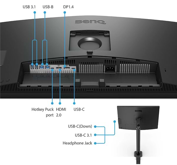 Фото - Монитор BenQ PD2705UA (9H.LKDLA.TPE) Dark Grey