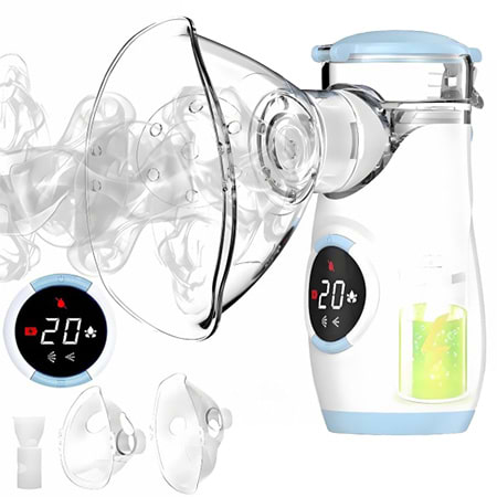 Інгалятор AIMED Mesh Nebulizer Blue (AI-Mesh1bl) - Фото 1