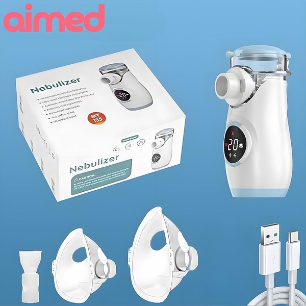 Фото - Інгалятор AIMED Mesh Nebulizer Blue (AI-Mesh1bl)