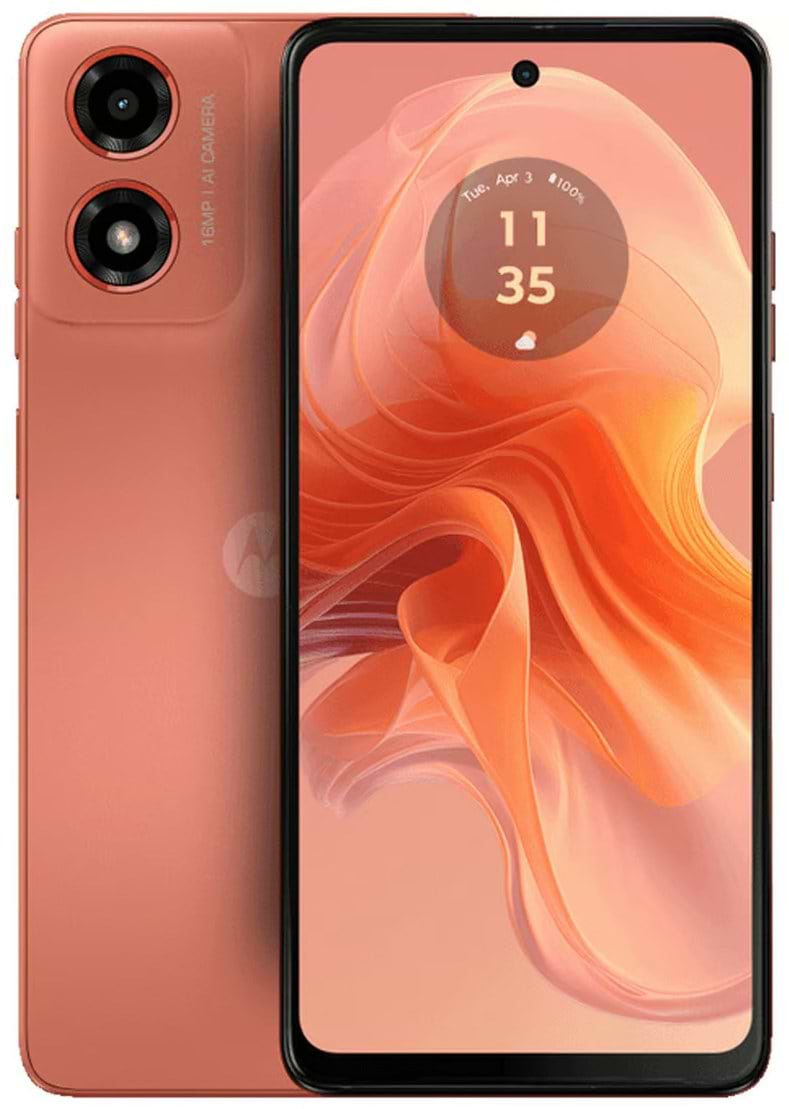 Смартфон Motorola G04 4/64Gb Sunrise Orange - Фото 1
