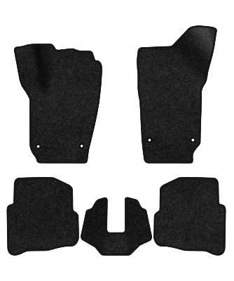 Коврики ворсовые в салон авто EVAtech Premium для Volkswagen Polo (IV) 3-doors 2001-2009 4 поколение Htb EU черный кант (VW12025CDB5TL4VPB)
