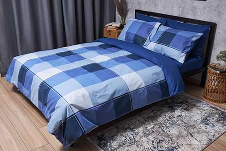 Комплект постельного белья Moon&Star Бязь Gold Люкс Finland Blue 175х210 нав. 2х40х60 (MS-820004870)