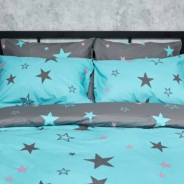 Фото - Комплект постільної білизни Moon&Star Бязь Gold Люкс Starry Skies 160х220 нав. 4х50х70 (MS-820007023)