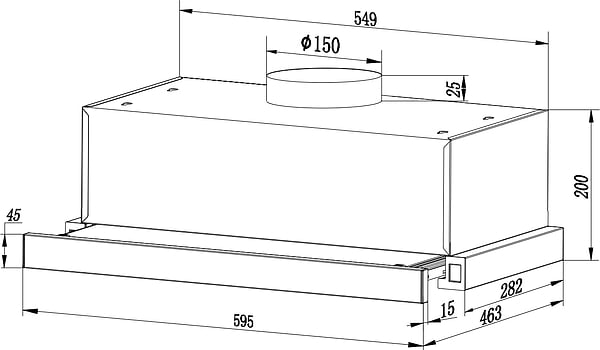Фото - Комплект техніки Interline Варильна поверхня + Витяжка вбудована Interline HGG 764 FGT BA + DELI BL A/60/2/T