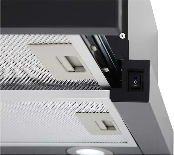 Фото - Комплект техніки Interline Варильна поверхня + Витяжка вбудована Interline HGG 764 FGT BA + DELI BL A/60/2/T