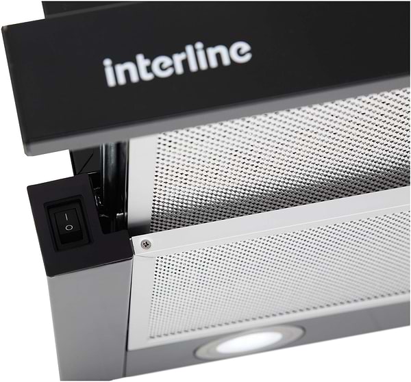 Фото - Комплект техніки Interline Варильна поверхня + Витяжка вбудована Interline HGG 764 FGT BA + DELI BL A/60/2/T