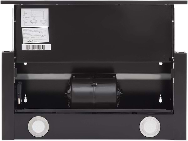 Фото - Комплект техніки Interline Варильна поверхня + Витяжка вбудована Interline HGG 764 FGT BA + DELI BL A/60/2/T