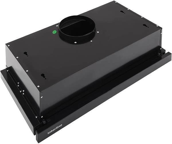 Фото - Комплект техніки Interline Варильна поверхня + Витяжка вбудована Interline HGG 764 FGT BA + DELI BL A/60/2/T