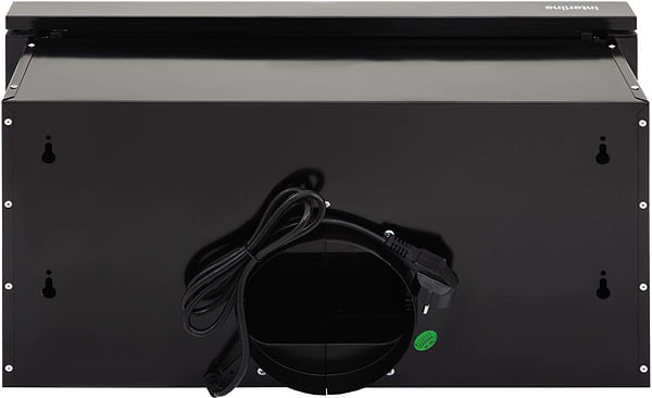 Фото - Комплект техніки Interline Варильна поверхня + Витяжка вбудована Interline HGG 764 FGT BA + DELI BL A/60/2/T