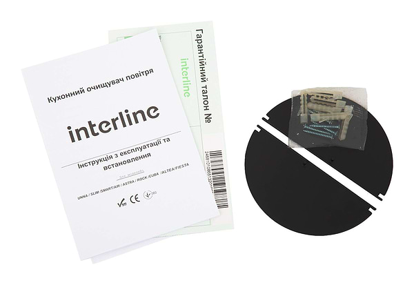 Фото - Витяжка вбудована Interline DELI X/S A/60/2/T