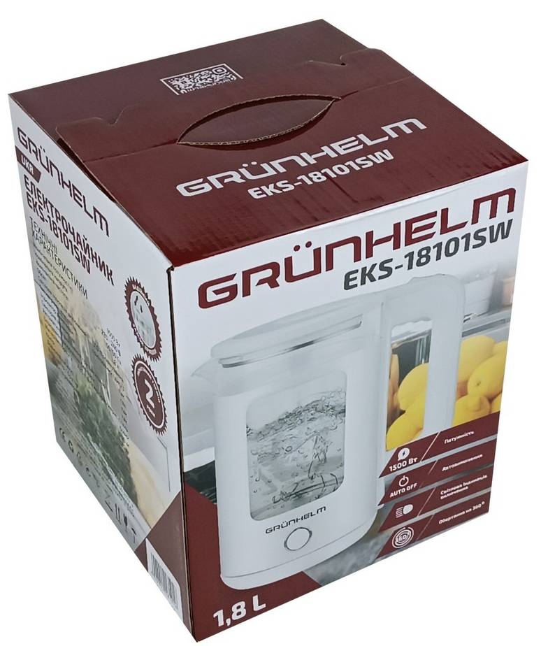 Фото - Електричний чайник Grunhelm EKS-18101SW White