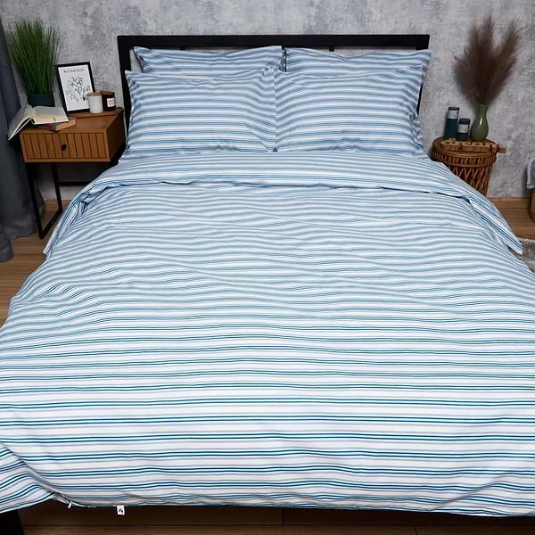 Фото - Комплект постільної білизни Moon&Star Бязь Gold Люкс Calm Waters 175х210 нав. 4х50х70 (MS-820006133)