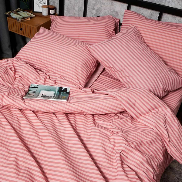 Фото - Комплект постільної білизни Moon&Star Бязь Gold Люкс Pink Whisper 175х210 нав. 2х50х70 (MS-820006621)