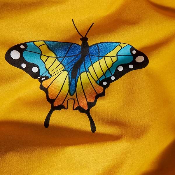 Фото - Комплект постельного белья Moon&Star Бязь Gold Люкс Butterfly Bloom 143х210 см нав. 2х70х70 (MS-820008837)