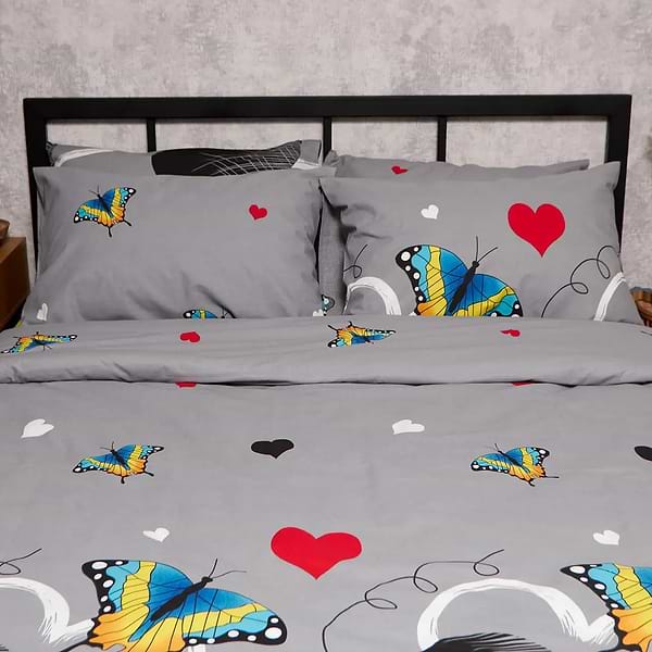 Фото - Комплект постельного белья Moon&Star Бязь Gold Люкс Butterfly Love 143х210 см нав. 2х70х70 (MS-820008872)