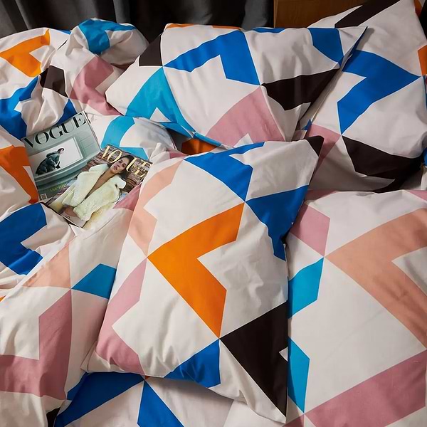 Фото - Комплект постельного белья Moon&Star Бязь Gold Люкс Color Clash 143х210х2 нав. 2х40х60 (MS-820008985)